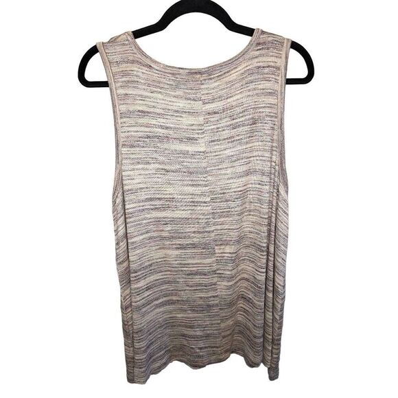 Knox Rose Striped Round Neck Sleeveless Blouse Tank Top Women's Size Extra Large - Picture 2 of 5